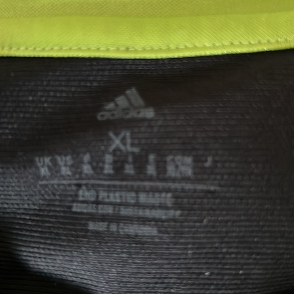 Adidas Real Madrid Away Soccer Jersey Black Neon Yellow XL - Picture 3 of 6